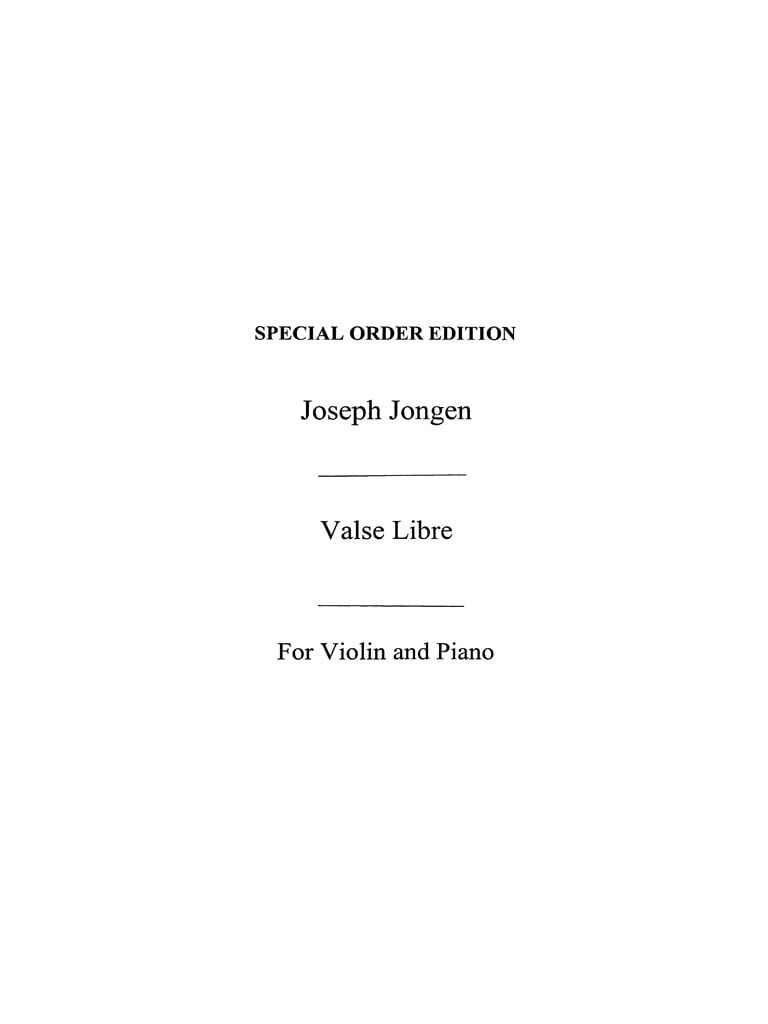 Valse Libre Op.59